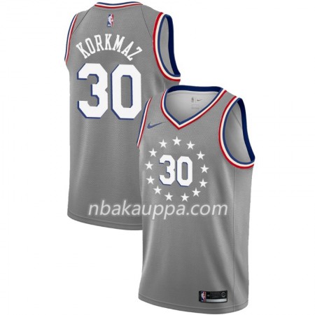 Philadelphia 76ers Furkan Korkmaz 30 2018-19 Nike City Edition Harmaa Pelipaidat Swingman - Miesten